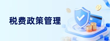 税费政策管理